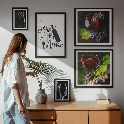 Bildergalerie-set für die wand Stilvoller Wein und Accessoires