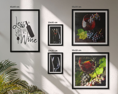 Bildergalerie-set für die wand Stilvoller Wein und Accessoires