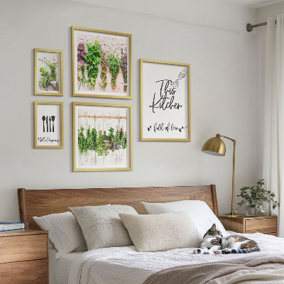 Bilderset fürs sofa Rustikale Kräuterinspirationen
