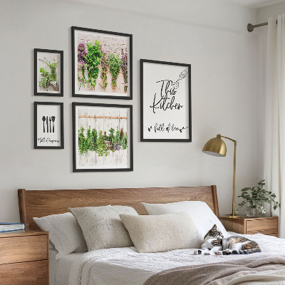Bilderset fürs sofa Rustikale Kräuterinspirationen