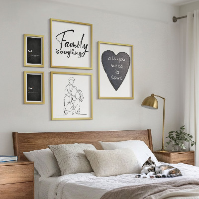 Bilderset fürs sofa Familienwerte, Liebe, Nähe