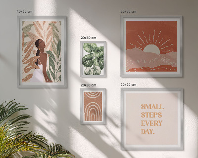Bildergalerie-set für die wand Pflanzenmotiv im Boho-Stil