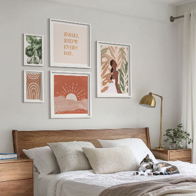 Bildergalerie-set für die wand Pflanzenmotiv im Boho-Stil