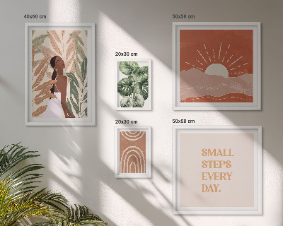 Bildergalerie-set für die wand Pflanzenmotiv im Boho-Stil