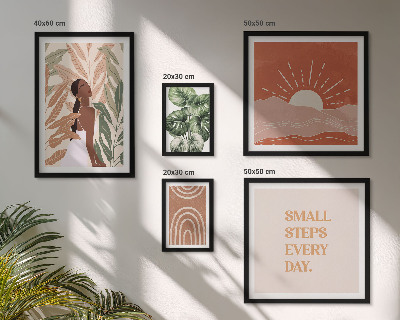 Bildergalerie-set für die wand Pflanzenmotiv im Boho-Stil
