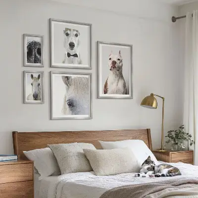 Moderne Tierporträts Bildergalerie-Set für die Wand