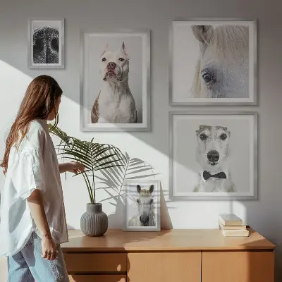 Moderne Tierporträts Bildergalerie-Set für die Wand