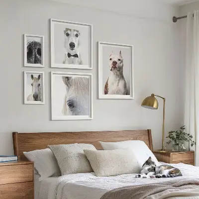 Moderne Tierporträts Bildergalerie-Set für die Wand