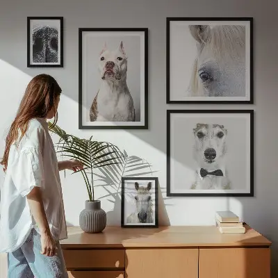 Moderne Tierporträts Bildergalerie-Set für die Wand
