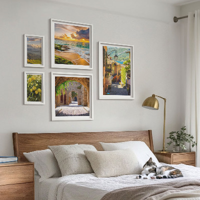 Bilderset fürs sofa Charmante Straßen und Landschaften