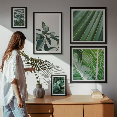 Bildergalerie-set für die wand Inspirationen durch tropische Pflanzen