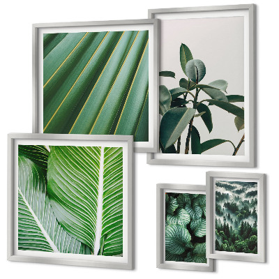 Bildergalerie-set für die wand Inspirationen durch tropische Pflanzen