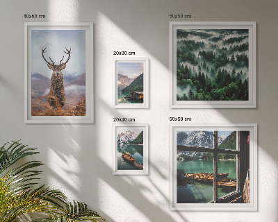 Modernes wandbilder-set Natur, Wildtiere, Berge