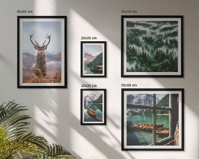 Modernes wandbilder-set Natur, Wildtiere, Berge