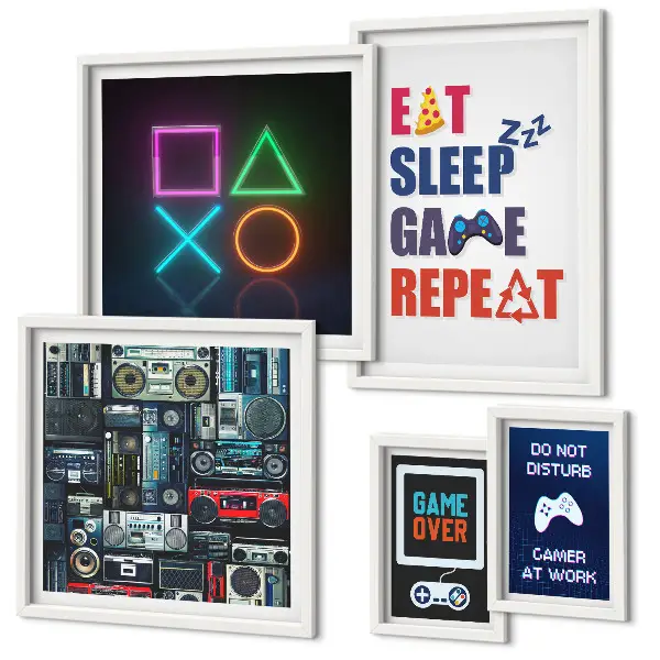 Wandbilder-Set stilvolle Dekoration für Gamer