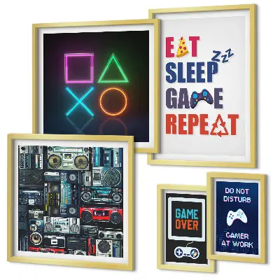 Wandbilder-Set stilvolle Dekoration für Gamer