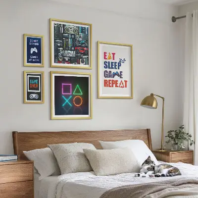 Wandbilder-Set stilvolle Dekoration für Gamer