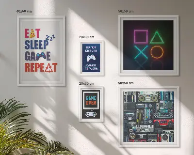 Wandbilder-Set stilvolle Dekoration für Gamer