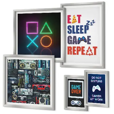 Wandbilder-Set stilvolle Dekoration für Gamer