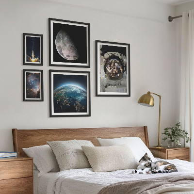 Bilderset fürs sofa Weltraumentdeckungen eines Astronauten