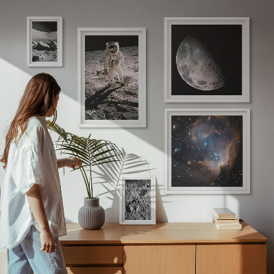 Modernes wandbilder-set Kosmische Entdeckungen und Geheimnisse