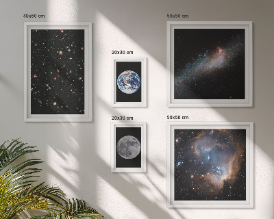 Modernes wandbilder-set Kosmische Landschaften der Galaxie