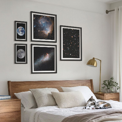 Modernes wandbilder-set Kosmische Landschaften der Galaxie
