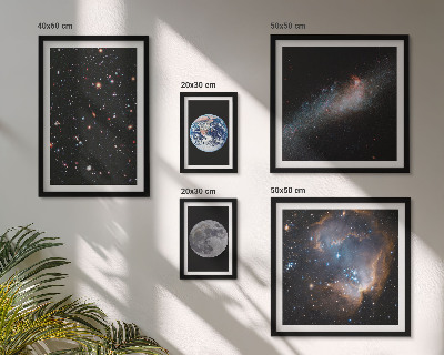Modernes wandbilder-set Kosmische Landschaften der Galaxie