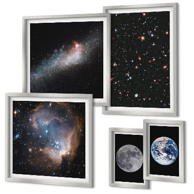 Modernes wandbilder-set Kosmische Landschaften der Galaxie