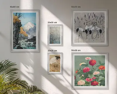 Bildergalerie-Set für die Wand Naturlandschaften mit Blumenmotiven