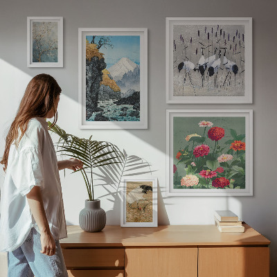 Bildergalerie-set für die wand Naturlandschaften mit Blumen