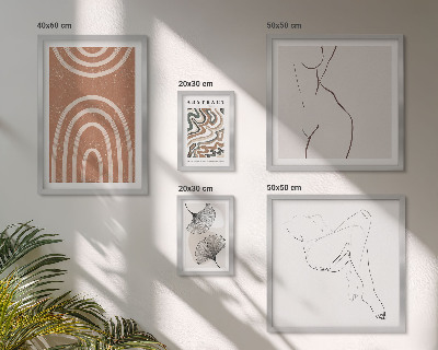 Bildergalerie-set für die wand Stilvolle abstrakte Figuren