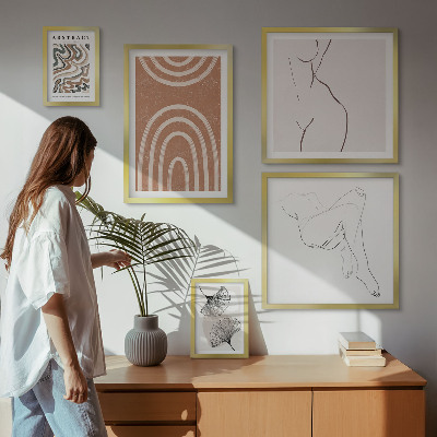 Bildergalerie-set für die wand Stilvolle abstrakte Figuren