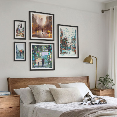 Bildergalerie-set für die wand Moderne Stadtlandschaften