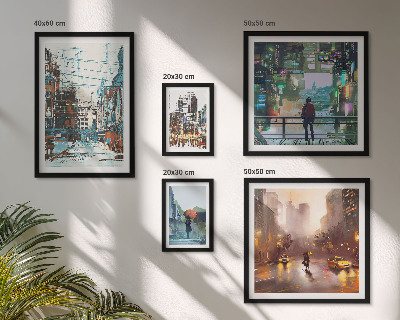 Bildergalerie-set für die wand Moderne Stadtlandschaften