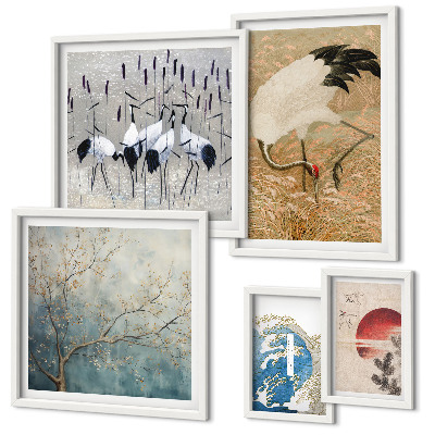 Bildergalerie-set für die wand Stilvolle Naturgemälde von Vögeln