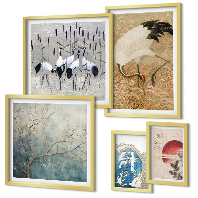 Bildergalerie-set für die wand Stilvolle Naturgemälde von Vögeln