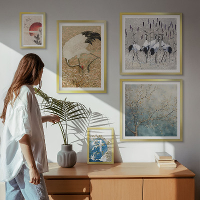 Bildergalerie-set für die wand Stilvolle Naturgemälde von Vögeln