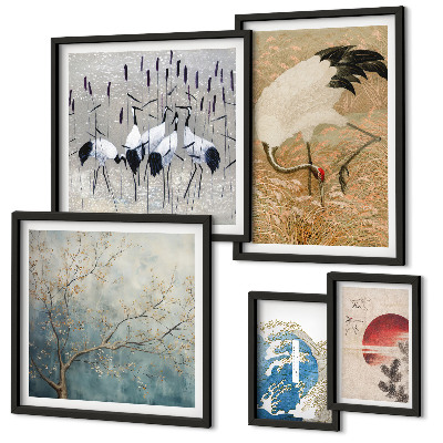 Bildergalerie-set für die wand Stilvolle Naturgemälde von Vögeln