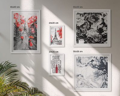 Bildergalerie-set für die wand Pariser Blumen und Muster
