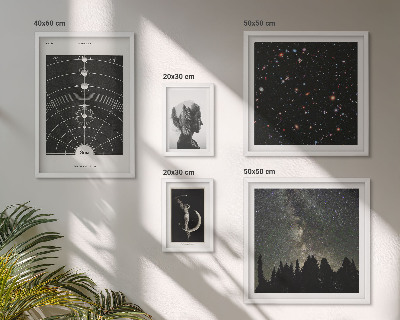 Bildergalerie-set für die wand Kosmische Inspirationen der Galaxie