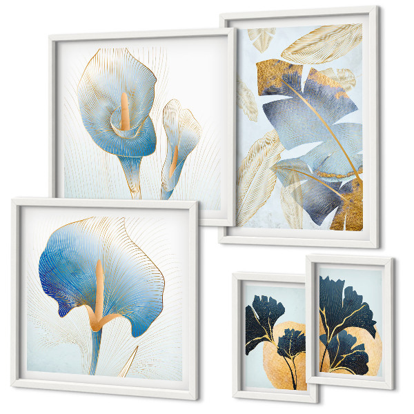 Modernes wandbilder-set Moderne Pflanzenmotive