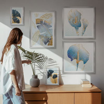 Modernes wandbilder-set Moderne Pflanzenmotive