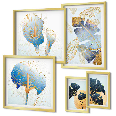 Modernes wandbilder-set Moderne Pflanzenmotive