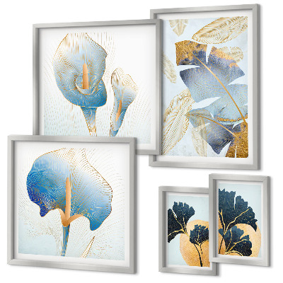 Modernes wandbilder-set Moderne Pflanzenmotive