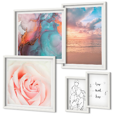 Bildergalerie-set für die wand Romantische Meereslandschaften