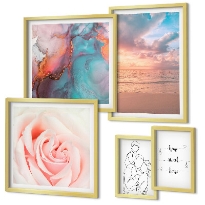 Bildergalerie-set für die wand Romantische Meereslandschaften