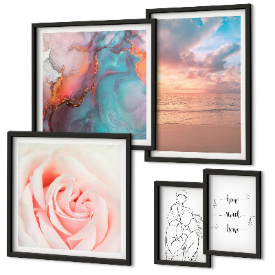 Bildergalerie-set für die wand Romantische Meereslandschaften