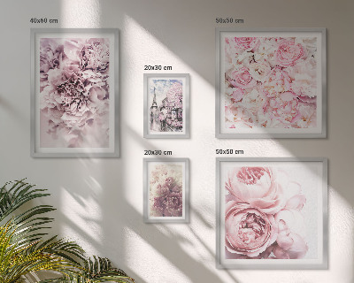 Modernes wandbilder-set Vintage-Blumenarrangements