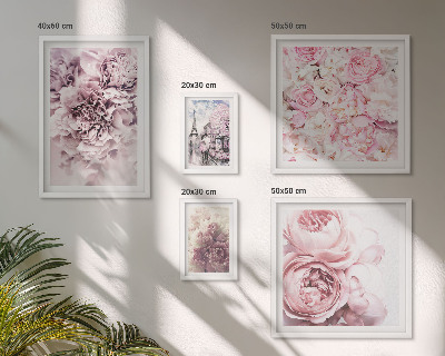 Modernes wandbilder-set Vintage-Blumenarrangements